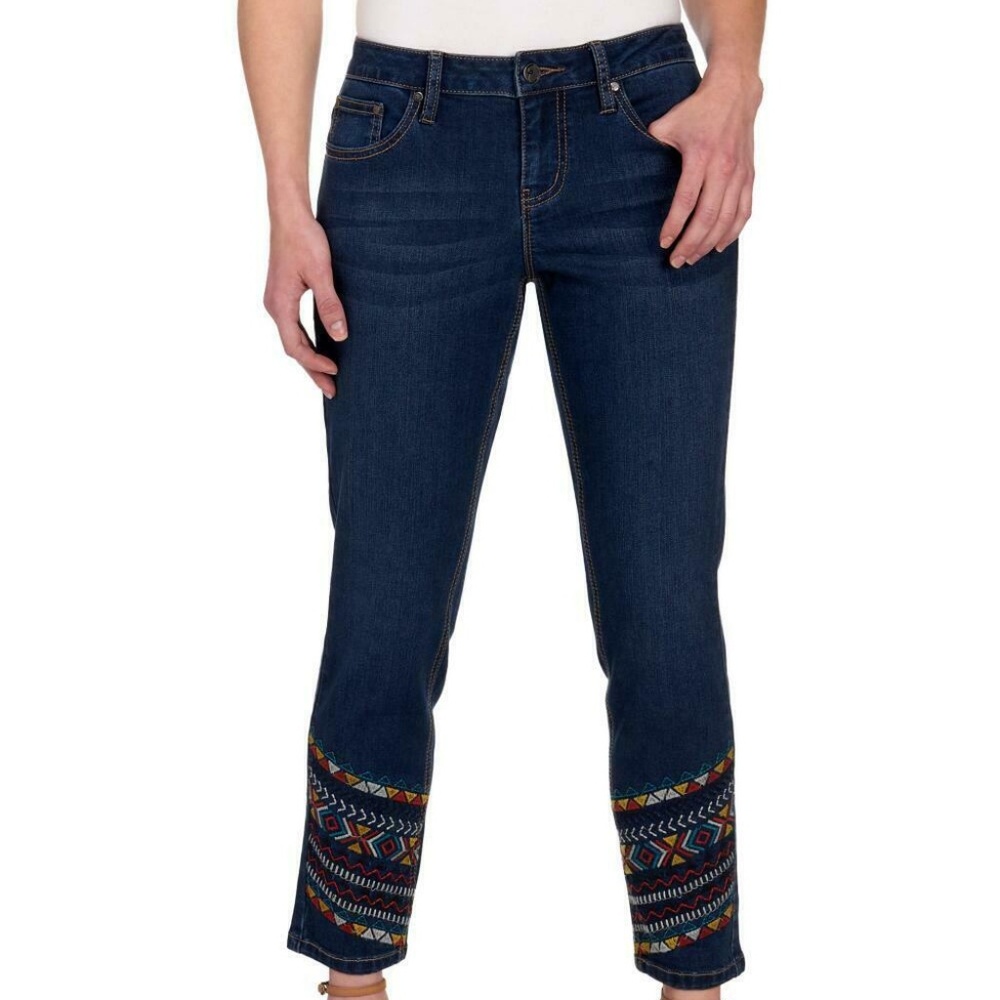 Earl Jeans Petite Aztec Jean 8 Skinny Ankle